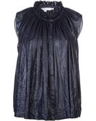 See By Chloé Gathered Blouse - Lyst