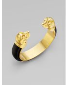 Alexander McQueen Twin Skull Cuff Bracelet - Lyst