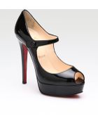 Christian Louboutin Bana 140 Patent Mary Jane Pumps - Lyst