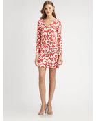 Diane von Furstenberg Reina Silk Jersey Dress - Lyst