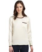 Equipment Liam Silk Satin Blouse - Lyst