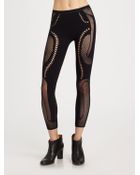 McQ by Alexander McQueen Meshpanel Leggings - Lyst