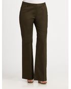 MICHAEL Michael Kors Twill Bootcut Pants - Lyst