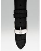 Michele 18mm Alligator Strap - Lyst