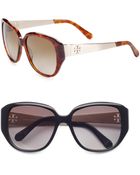 Tory Burch Oversized Acetate Sunglasses - Lyst