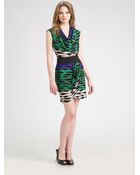 BCBGMAXAZRIA Cowlneck Dress - Lyst