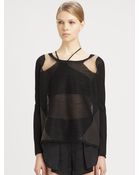 Helmut Lang Transparent Sweater - Lyst