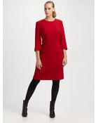 Lafayette 148 New York, Salon Z Wool Crepe Sheath Dress - Lyst