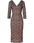 L'Wren Scott Lace Overlay Dress in Black - Lyst