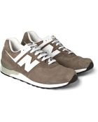 New Balance 576 Suede and Leather Sneakers - Lyst