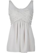 Burberry Pleated Tank Top - Lyst