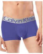 Calvin Klein Steel Micro Low Rise Trunk - Lyst