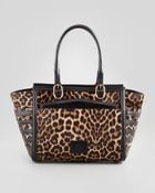 Christian Louboutin Farida Leopardprint Calfhair Bowler Bag - Lyst