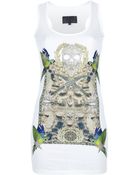 Philipp Plein Printed Vest Top - Lyst