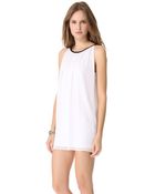 Alice + Olivia Genae Drape Dress - Lyst