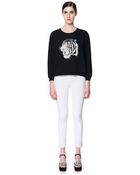 Zara Sweatshirt with Animal Embroidery - Lyst
