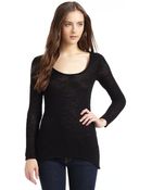Blue Saks Fifth Avenue Hilo Open Weave Sweater - Lyst
