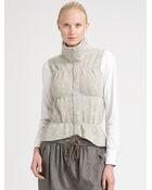 Brunello Cucinelli Cashmere Knit Vest - Lyst