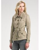 Burberry Brit Short Trench Coat - Lyst