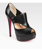Christian Louboutin Pitou Leather Platform Pumps - Lyst