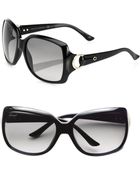 Gucci Oversize Square Plastic Sunglasses - Lyst