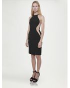 Stella McCartney Stretch Cady Illusion Dress - Lyst