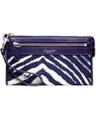 Coach Legacy Zebra Print Zippy Wallet - Lyst