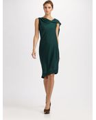 Fendi Asymmetrical Cashmere Dress - Lyst