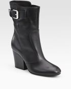 Giuseppe Zanotti Leather Buckle Ankle Boots - Lyst