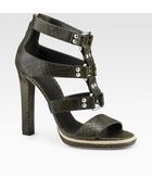 Gucci Mira Python Sandals - Lyst