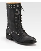 Juicy Couture Chara Laceup Boots - Lyst