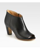 Maison Martin Margiela Leather Opentoe Ankle Boots - Lyst