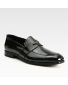 Prada Spazzolato Split Toe Loafers - Lyst