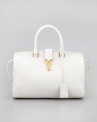 Saint Laurent New Cabas Chyc Medium Tote Bag In White - Lyst