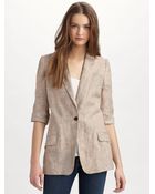 Elizabeth And James James Linen Blazer - Lyst