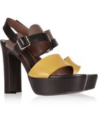 Marni Leather Platform Sandals - Lyst