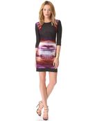 McQ by Alexander McQueen 34 Sleeve Print Dress - Lyst