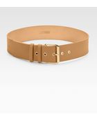 Moschino Square Buckle Leather Belt - Lyst
