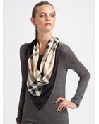 Burberry Square Silk Scarf - Lyst
