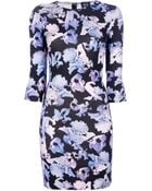 McQ by Alexander McQueen Floral Print Dress - Lyst