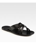 Dior Homme Leather Sandal - Lyst