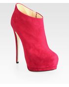 Giuseppe Zanotti Suede Platform Ankle Boots - Lyst