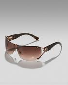 Gucci Shield Sunglasses - Lyst