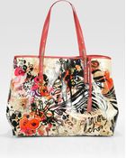 Jimmy Choo Scarlett Glazed Canvas Tote Bag - Lyst