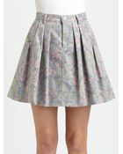 Marc By Marc Jacobs Drew Blossom Denim Skirt - Lyst