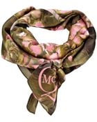 McQ by Alexander McQueen Branded Floral Print Scarf - Lyst