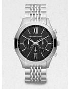 Michael Kors Stainless Steel Chronograph Watch - Lyst