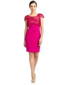 Notte By Marchesa Embellished Silk Sheath Dress - Lyst