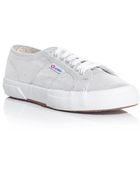 Superga Lame Trainers - Lyst