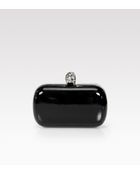Alexander McQueen Patent Britania Skull Box Clutch - Lyst
